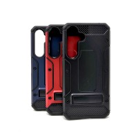    Samsung Galaxy S24 Plus - Brigadier Rigid Dual Layer Case with Kickstand